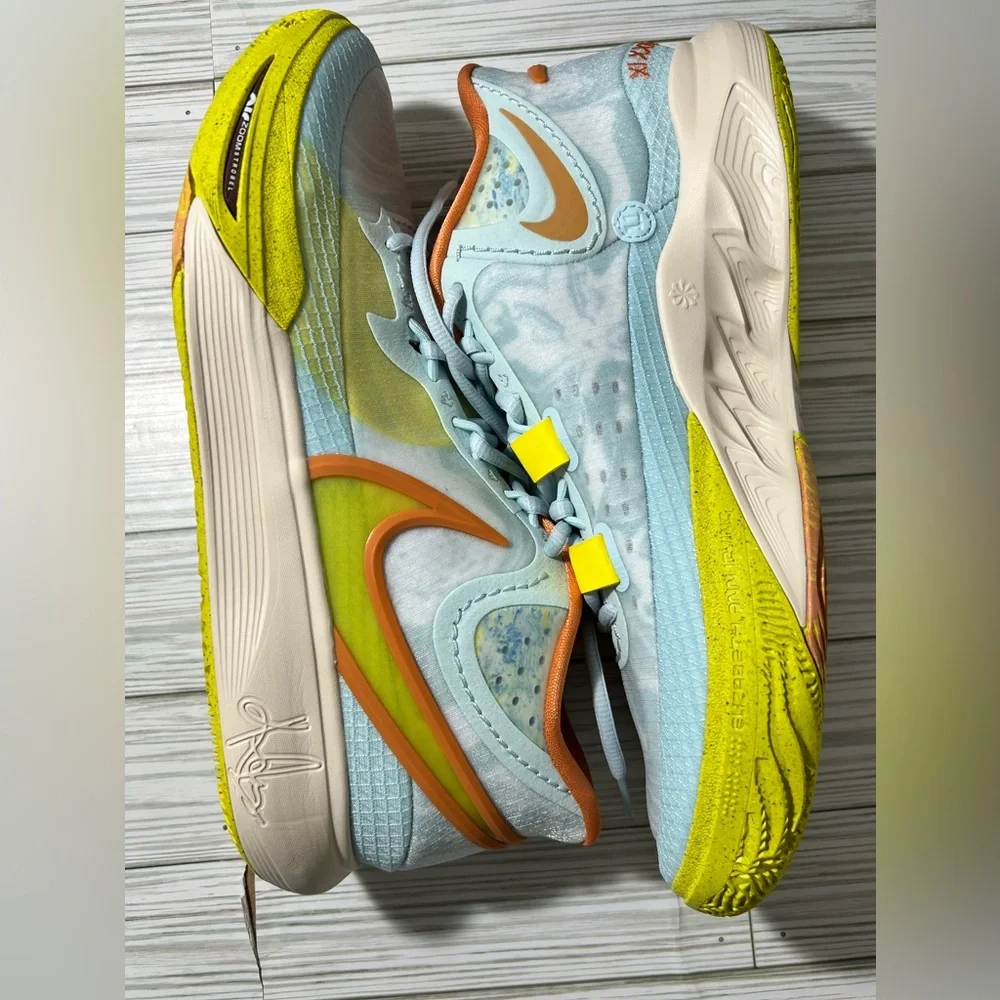 Nike‎ Kyrie 8 Eagle men's basketball sneaker shoe blue Yellow size 13 NWOT